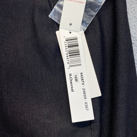 TRIBAL Charcoal Women's Skirt  Buttons,Stretch  Size 16W - Picture 10 of 14